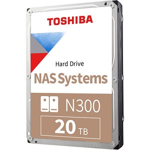 Toshiba N300 NAS 20TB 7200RPM 512MB Buffer SATA 6Gb/s 3.5