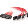 Cables To Go SAS to SATA Cable - 1 x SAS x4 (SFF-8484) - SATA (4) x1 - 0.5m 10248