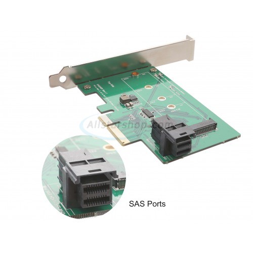 Syba SYPEX50097 PCIe x4 to Mini SAS HD & M.2 Adapter (Discontinued)