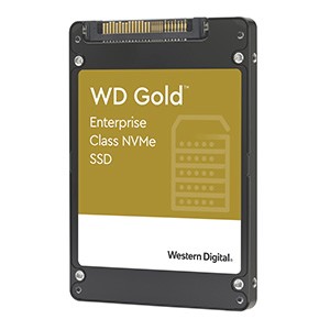 WD Gold Enterprise Class 3.84TB PCIe NVMe 2.5-inch U.2 SSD