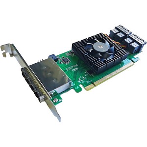 HighPoint SSD7184 8-Channel Hybrid U.2 NVMe PCIe 3.0 x16 RAID Controller