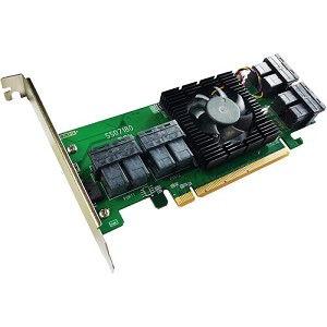 HighPoint SSD7180 8-Channel U.2 NVMe PCIe 3.0 x16 RAID Controller