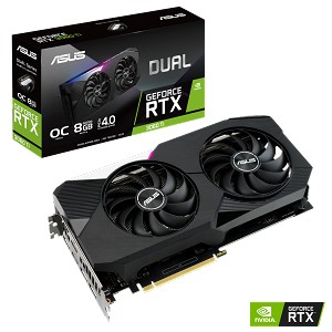 ASUS Dual GeForce RTX 3060 Ti OC 8GB PCIe 4.0 Video Card