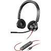 Poly Blackwire 3320 Stereo Microsoft Teams USB-C Headset +USB-C/A Adapter