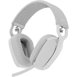 Logitech Zone Vibe 100 Lightweight Wireless Over-Ear Noise Canceling Headphones - Off White