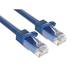 CAT6A RJ45 U/FTP Shield Snagless Network Cable - 1ft - Blue