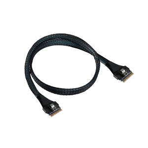 SlimSAS 8i (SFF-8654) to SlimSAS 8i (SFF-8654) Cable - 0.5m