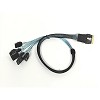 SlimSAS 8i (SFF-8654) to 8x SATA Cable - 50cm