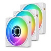Thermaltake CT120 EX INFINITY ARGB Sync PC Cooling Fan - Snow (3-Fan Pack)