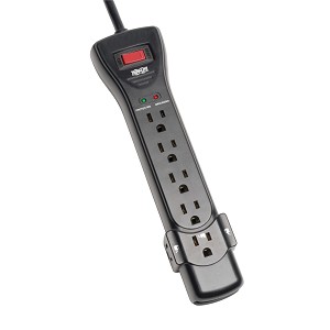 Tripp Lite Super 7 2160 Joules Surge Protector - 7ft (Black)