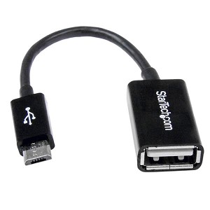 StarTech Micro USB to USB OTG Host Adapter - M/F - 5 in